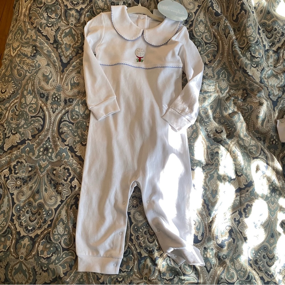 NWT Little English golf crochet Playsuit 24 m